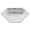 Image de Baignoire d'angle acrylique RIHO WINNIPEG 145x145 cm-Gris-Sans appui-tête-Sans tablier-Gris--