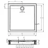 Image de Receveur de douche acrylique rectangulaire RIHO DAVOS 245 150x80x4,5 cm-Sans siphon--