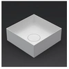 Image de Vasque à poser blanc mat THIN SQUARE RIHO 38x38 cm solid surface