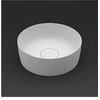 Image de Vasque à poser blanc mat THIN ROUND RIHO 42x42 cm solid surface