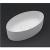 Image de Vasque à poser blanc mat THIN OVAL RIHO 58x35 cm solid surface