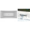 Image de Baignoire acrylique RIHO FALL STILL SQUARE 170x75 cm avec cascade-Sans appui-tête--