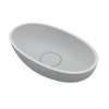 Image de Vasque à poser blanc mat ESCALA RIHO 55x32 cm solid surface