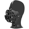 Image de Muselière avec Bâillon-boule Muzzle Gag Noire