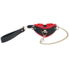 Image de Collier-Laisse Milan Noir et Rouge