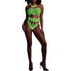 Image de Body à encolure grecque Vert Fluo vert XS/XL