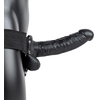Image de Gode ceinture creux Hollow Strap On RealRock 18 x 4.5cm Noir