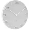 Image de - Horloge moderne avec aiguilles chromées On the Edge blanc