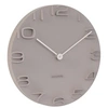 Image de - Horloge moderne avec aiguilles chromées On the Edge gris