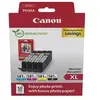Image de CLI-581XL C/M/Y/BK Photo Value Pack - Pack de 4 - 8.3 ml - XL - noir, jaune, cyan, magenta - original - boîte - réservoir d'encre/kit papiers - pour