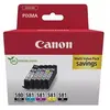 Image de PGI-580/CLI-581 PGBK/C/M/Y/BK Multi Pack - Pack de 5 - noir pigmenté, noir, jaune, cyan, magenta - original - boîte - réservoir d'encre - pour PIXMA