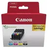 Image de CLI-551 BK/C/M/Y Multipack - Pack de 4 - 7 ml - noir, cyan, magenta, jaune - original - boîte - réservoir d'encre - pour MAXIFY MG6650; PIXMA iP8750,