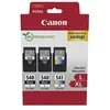 Image de 540L x2/CL-541XL Multipack - Pack de 3 - à rendement élevé - noir, couleur (cyan, magenta, jaune) - original - boîte de suspension - cartouche