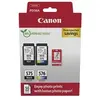 Image de PG-575/CL-576 Photo Paper Value Pack - Pack de 2 - noir, couleur (cyan, magenta, jaune) - original - boîte de suspension - jeu de papier / cartouche