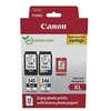 Image de PG-545 XL/CL-546XL Photo Value Pack - Brillant - pack de 2 - à rendement élevé - noir, couleur (cyan, magenta, jaune) - original - 100 x 150 mm 50