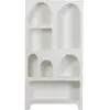 Image de Armoire cage large Woood Blanc 180x95x32 cm 373437-W