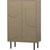 Image de Armoire de rangement en pin brouillard Woood Cadiz Marron 135x85x40 cm 373990-MD