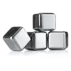 Image de Lot de 4 pierres à Whisky - - Argent / Métallique - Acier Inoxydable (inox)