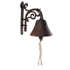 Image de Cloche de jardin fleurs en fonte