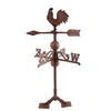 Image de Girouette coq en fonte brun -