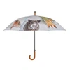 Image de Grand parapluie bois et métal toile polyester Hiver