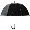 Image de - Parapluie transparent noir Etoiles