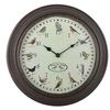 Image de Horloge murale - Chants oiseaux - D 30,1 cm x H 4,5 cm