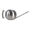 Image de Arrosoir rond en acier inoxydable - Argenté - L 30,8 x P 13,9 x H 13,5 cm