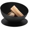 Image de - Braséro rond incliné sur disque en fer noir