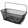 Image de Panier arriere acier nid abeille como noir avec anse fixation etau sur porte-bagage (41x31x18cm)