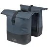Image de Basil Cove Sacoche pour porte-bagages double avec plaque adaptateur MIK 28-32 L imperméable, réfléchissant et recyclable, 29 x 14,5 x 36 cm, bleu/noir en occasion ou reconditionné