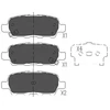 Image de Kit De Plaquettes De Frein, Frein À Disque Kbp-6517 Kavo Parts Kavo Parts Kbp6517 Infiniti;Nissan;Renault;Suzuki