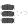 Image de Kit De Plaquettes De Frein, Frein À Disque Kbp-4017 Kavo Parts Kavo Parts Kbp4017 Kia;Ssangyong