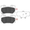 Image de Kit De Plaquettes De Frein, Frein À Disque Kbp-6582 Kavo Parts Kavo Parts Kbp6582 Infiniti;Nissan