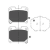 Image de Kit De Plaquettes De Frein, Frein À Disque Kbp-9063 Kavo Parts Kavo Parts Kbp9063 Toyota