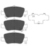 Image de Kit De Plaquettes De Frein, Frein À Disque Kbp-9104 Kavo Parts Kavo Parts Kbp9104 Toyota