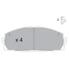 Image de Kit De Plaquettes De Frein, Frein À Disque Kbp-9124 Kavo Parts Kavo Parts Kbp9124 Toyota
