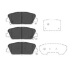 Image de Kit De Plaquettes De Frein, Frein À Disque Kbp-3042 Kavo Parts Kavo Parts Kbp3042 Hyundai;Kia