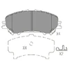 Image de Kit De Plaquettes De Frein, Frein À Disque Kbp-6614 Kavo Parts Kavo Parts Kbp6614 Nissan;Renault