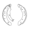 Image de Jeu De Mâchoires De Frein Kbs-6414 Kavo Parts Kavo Parts Kbs6414 Mitsubishi;Smart