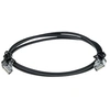 Image de - Cordon de raccordement - RJ-45 (M) pour RJ-45 (M) - 50 cm - 3.8 mm - U / FTP (Paire torsadée blindée) - CAT 6a - moulé, sans crochet, bloqué -