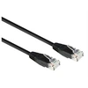 Image de - Cordon de raccordement - RJ-45 (M) pour RJ-45 (M) - 2 m - 5.8 mm - UTP - CAT 6 - moulé - noir, RAL 9011