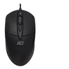 Image de AC5005 - Souris - droitiers et gauchers - optique - 2 boutons - filaire - USB - noir - boîte de suspension
