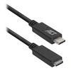Image de - Câble d'extension USB - 24 pin USB-C (M) pour 24 pin USB-C (F) - USB 3.2 Gen 1 - 3 A - 2 m - USB Power Delivery (60W) - noir