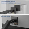 Image de - Kit de montage (bras pour moniteur) - pour 2 écrans LCD - aluminium, plastique, acier - noir