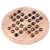 Image de Joli jeu de solitaire anglais, 33 trous en bois 23 cm