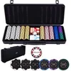 Image de Malette de Poker Métal - 500 Jetons 14g avec Valeurs Numérotées pour 10 joueurs