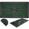 Image de Tapis de Poker Vert Antidérapant 140 x 80 cm en Polyester et Caoutchouc pour 8 joueurs