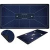 Image de Tapis de Poker Bleu XXL Antidérapant 180 x 90 cm en Polyester et Caoutchouc pour 10 joueurs