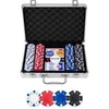 Image de Set de poker 200 jetons 11,5 g - mallette métal argent - cartes et accessoires - 320905